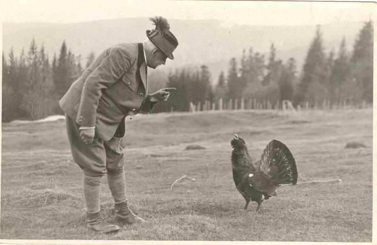 Radca leśny Praunshofer z głuszcem