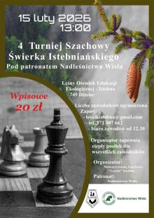Zapraszamy na IV Turniej Szachowy Świerka Istebniańskiego